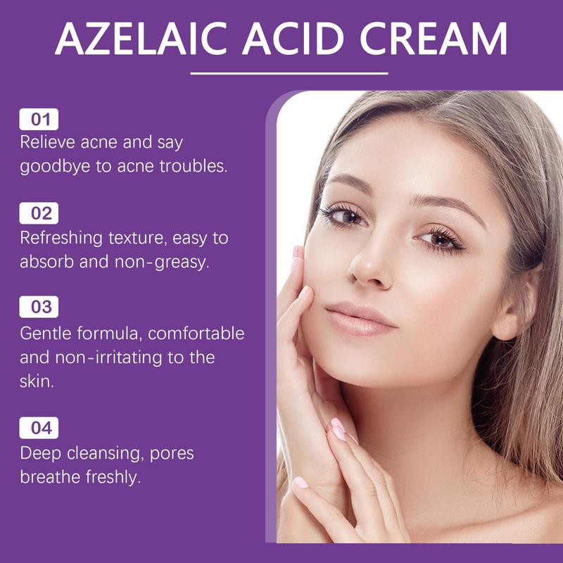 Azelaic Acid Face Moisturizing Cream, 1 Box Gentle Hydrating Facial Cream, Face Lotion for Women & Men, Skin Care Product for Daily Use, Christmas Gift