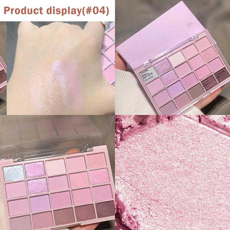 20 Nude Brown Pink  Shimmer Eyeshadow Palette for Eye Makeup,High Pigmented Beige  Tan Eye Shadow Primers Powder Palet de sombras de ojos (04# Light Lavender)