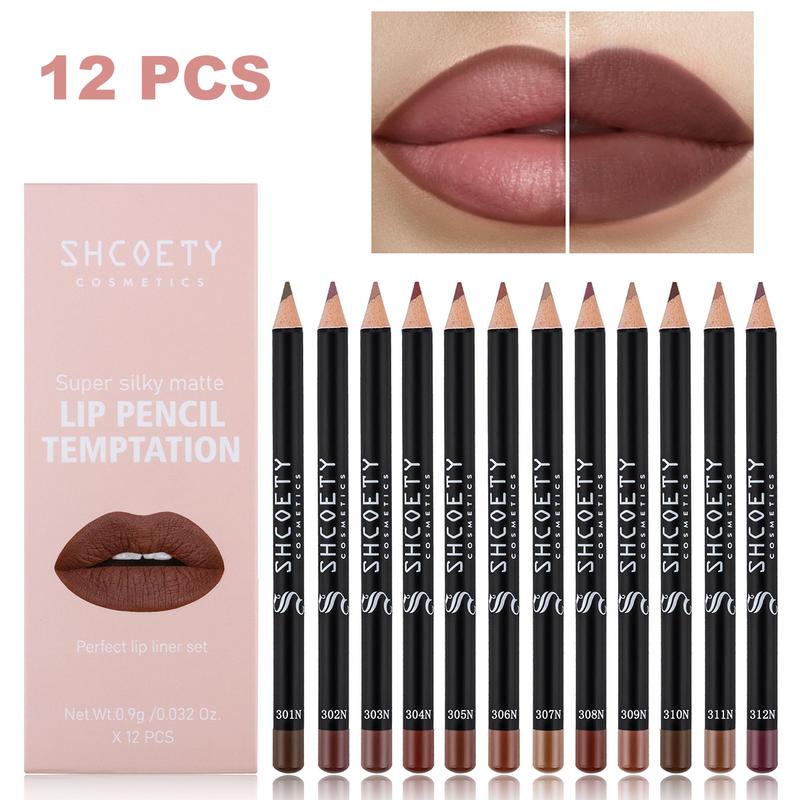 Long Lasting Matt Lip Liner, Cosmetic Lip Liner Set, Lighter Lipstick Beauty Products Makeup Products Eyeliner Lipliner