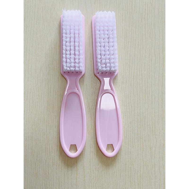 12Pcs Nail Brush for Cleaning Fingernails, Handle Grip Cleaning Brush for Nail and Toenail, Nail Dust Brush Manicure Pedicure Tools Scrubbing Brush Women Men Home Salon(Pink)