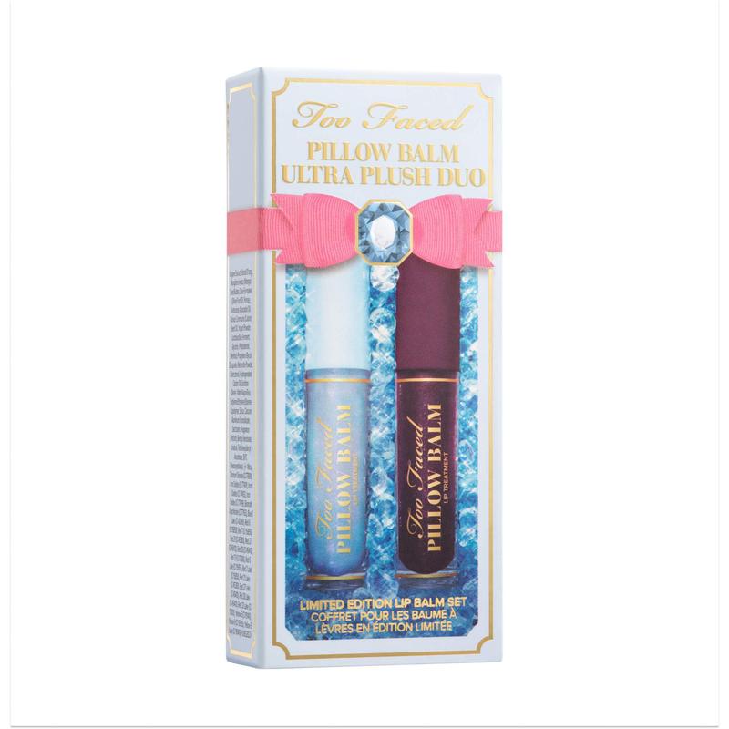 Too Faced Ultra Plush: Pillow Balm Lip Balm Duo Set - Hyaluronic Hydrating Lip Gift