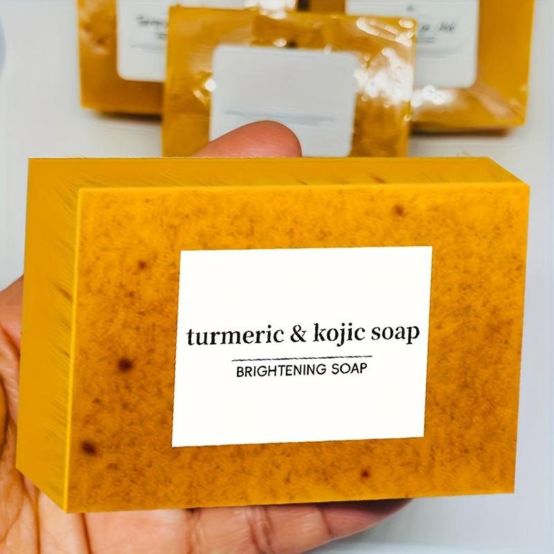 Turmeric Skin Care Kit, 8 Counts Turmeric Soap Bar & 2 Counts Turmeric Essential Oil & 3 Counts Foaming Net, Deep Cleansing Moisturizing Skin Care Kit