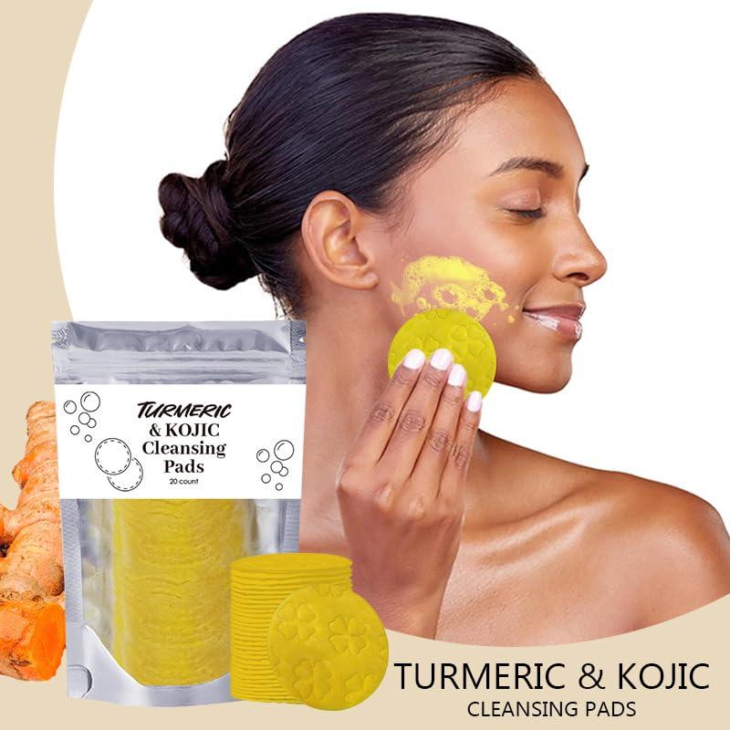 Optimized Title: HECMOKS Kojic & Turmeric Pads: Oil-Free Cleanser, Balances & Brightens Skin. 3-Pack for Optimal Care.