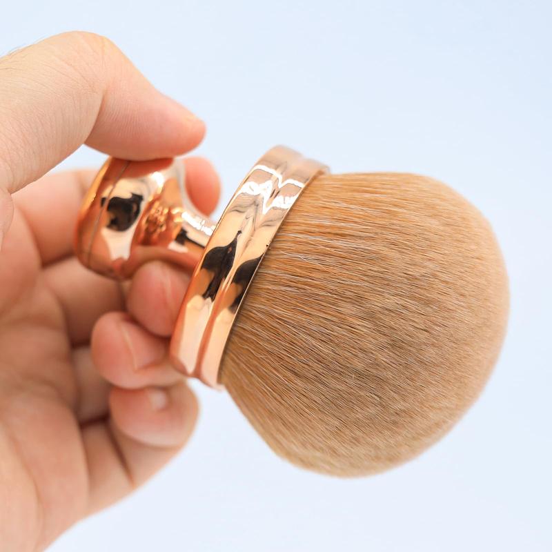 74mm Extra Large Body Makeup Brush, Wide-headed Kabuki Brush For Bronzers Blend Self Tanning Applicator, Oval Face Leg Brush With Drawstring Bag