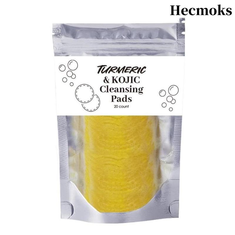 Optimized Title: HECMOKS Kojic & Turmeric Pads: Oil-Free Cleanser, Balances & Brightens Skin. 3-Pack for Optimal Care.