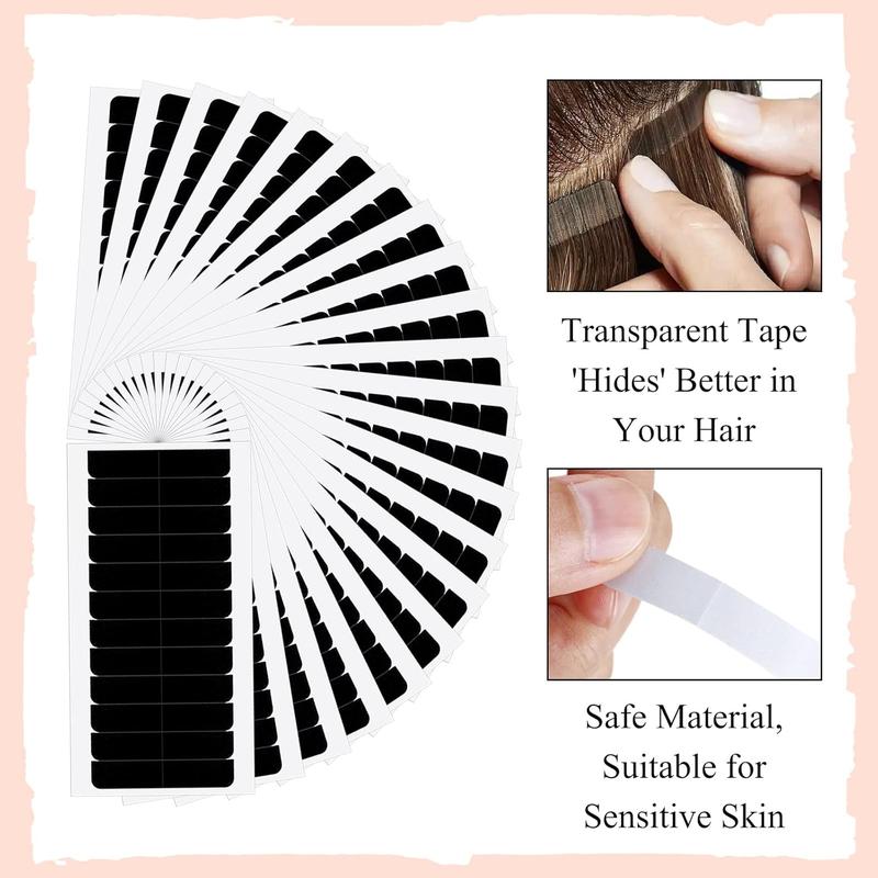 384counts Hair Extension Tape Double-sided Invisible Tape in Hair Extensions Bulk Hair Tape Replacement Tape for Hair Extensions Wigs Tape for Women Tape ins