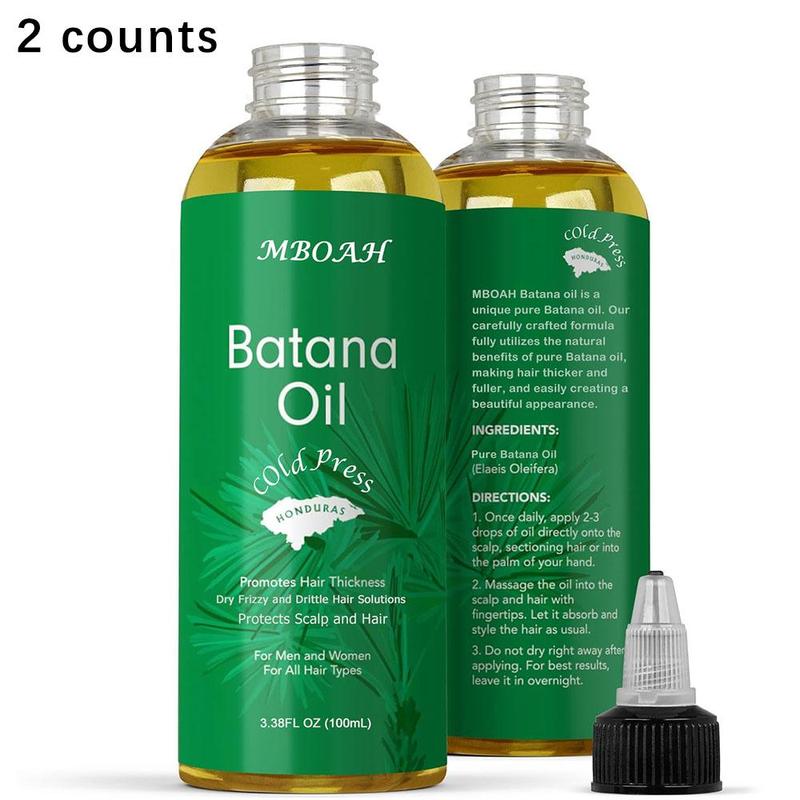 Batana Oil, 1 Count 2 Counts Pure Batana Oil From Honduras, Hair Care Oil for Smoothing Frizz and Split Ends, Ideal for Winter Hair Care, Christmas Gift