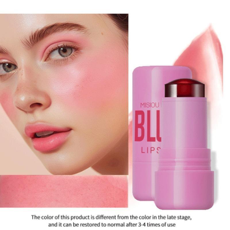 Dual-use Jelly Blush for Lips and Cheek, 4 Counts set Long Lasting Blush Stick, Multi-functionallip Balm, Natural Look Blush for Daily Makeup