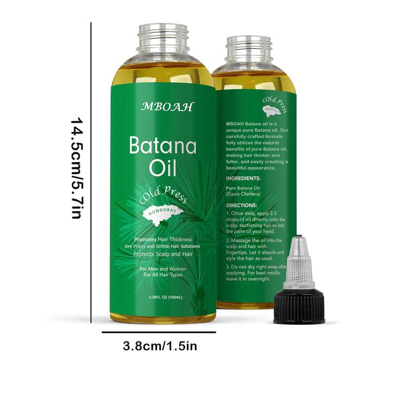 Batana Oil, 1 Count 2 Counts Pure Batana Oil From Honduras, Hair Care Oil for Smoothing Frizz and Split Ends, Ideal for Winter Hair Care, Christmas Gift