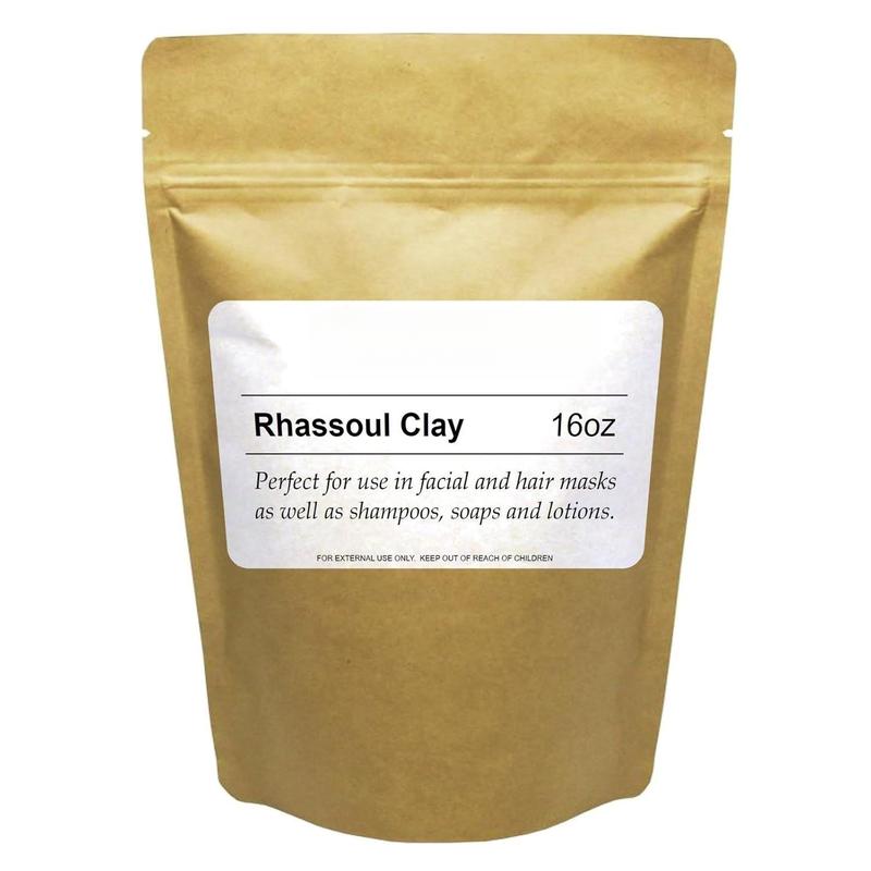 Rhassoul Clay Powder 16oz Moroccan Ghassoul Clay Mask, Nourishing, Unisex, Skin Treatment Mask