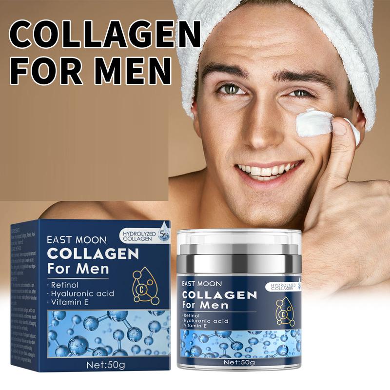 Men's Collagen Anti-Wrinkle Cream, 50g - Lightens Fine Lines, Tightens & Hydrates Facial Skin - Comfort, Skincare Hyaluronic Hyaluronic Acid