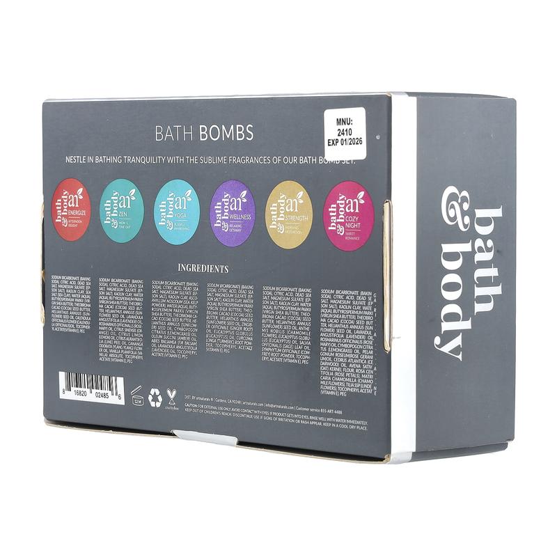 artnaturals Bath Bombs, 6 Bombs, 4 oz (113 g) Each