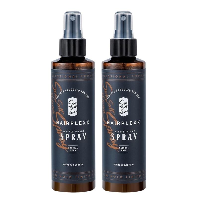 Hairplexx Sea Salt Volume Hair Spray (2 pcs) for Natural Thick and Volumizing Hair Look with Matte Finish, Paraben Free 6.7 fl oz