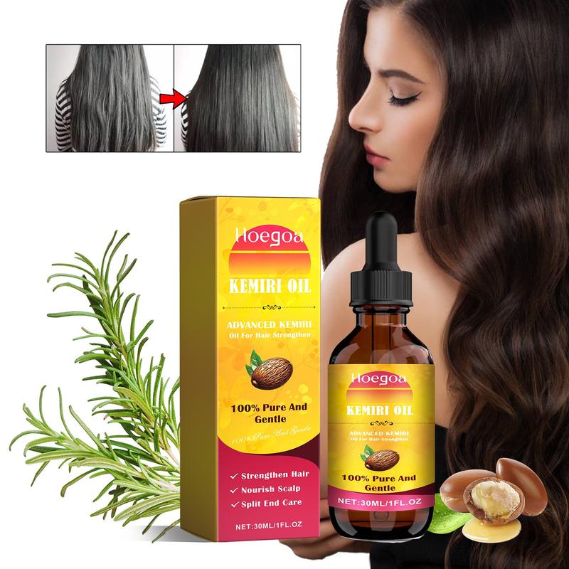 Hoegoa Kemiri Oil Hair Care Essential Oil From Bali For Hair Strengthen Hair Nourish Scalp Split End Care Plant Comfort Haircare Organic