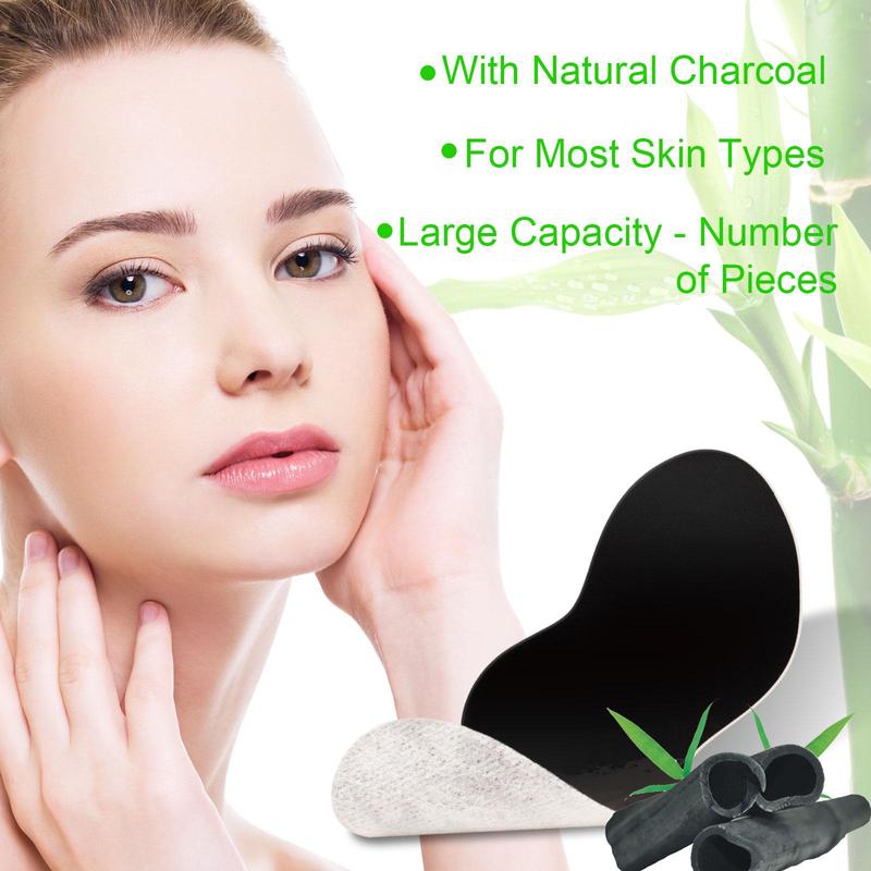 Deep Cleansing Nose Strips, 20pcs box Natural Charcoal Nose Strips, Oil Absorbing Nose Strips, Suitable for Oily Skin, Facial Skin Care Products