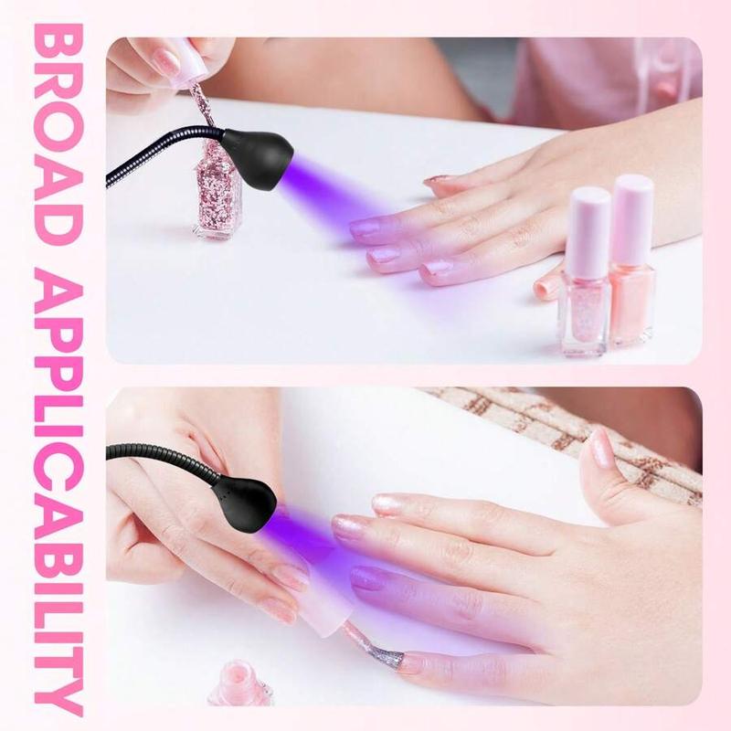 LED Nail Manicure Dryer Curing Light, Nail Lamp with Clamp, Professional Nail Art Tool for Home & Salon Use