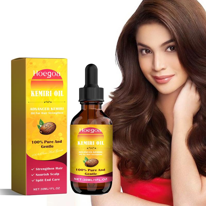 Hoegoa Kemiri Oil Hair Care Essential Oil From Bali For Hair Strengthen Hair Nourish Scalp Split End Care Plant Comfort Haircare Organic