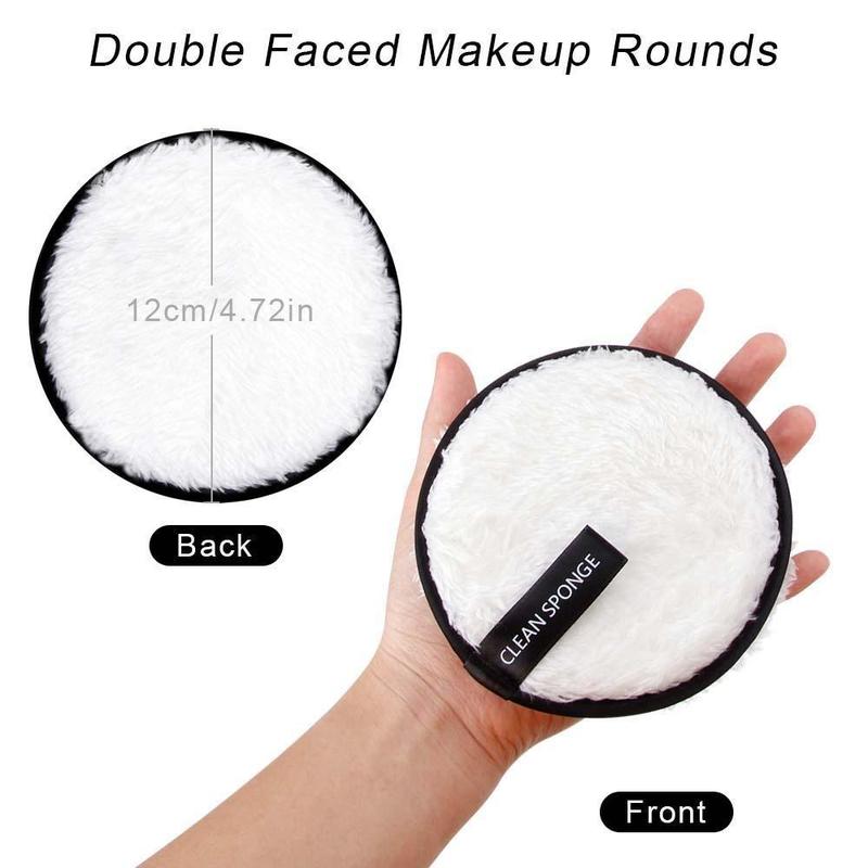 Makeup Remover Puff, Soft Makeup Remover Pads, Professional Makeup RemoverSkin Care Fuzzy Puff for Face, Eye, Lip, Facial Skin Care Tool