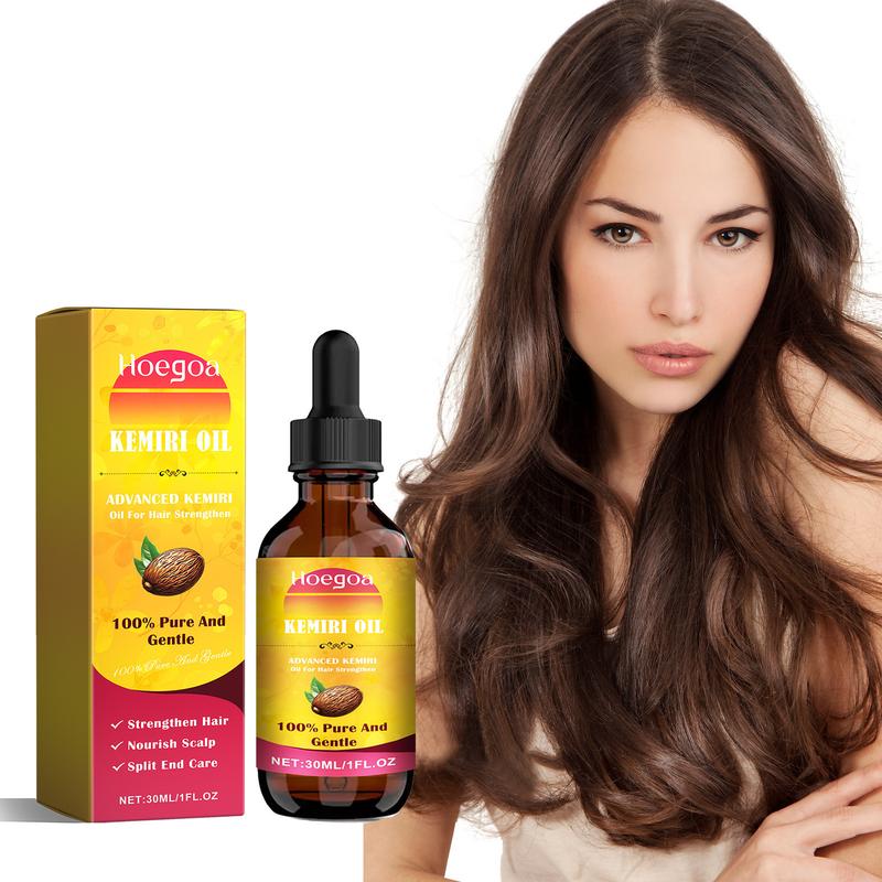 Hoegoa Kemiri Oil Hair Care Essential Oil From Bali For Hair Strengthen Hair Nourish Scalp Split End Care Plant Comfort Haircare Organic