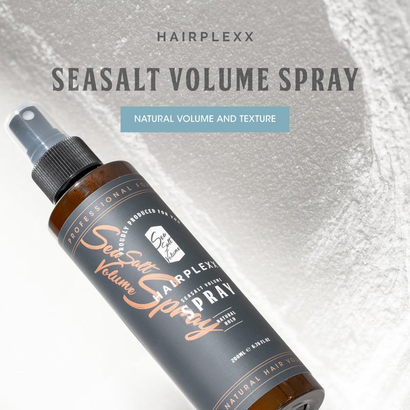 Hairplexx Sea Salt Volume Hair Spray (2 pcs) for Natural Thick and Volumizing Hair Look with Matte Finish, Paraben Free 6.7 fl oz