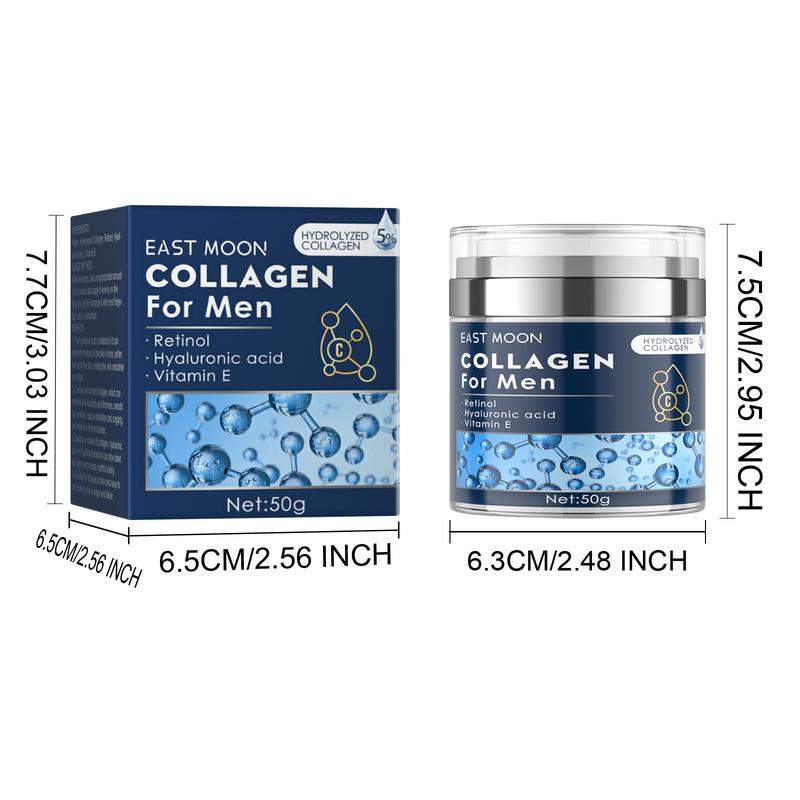 Men's Collagen Anti-Wrinkle Cream, 50g - Lightens Fine Lines, Tightens & Hydrates Facial Skin - Comfort, Skincare Hyaluronic Hyaluronic Acid