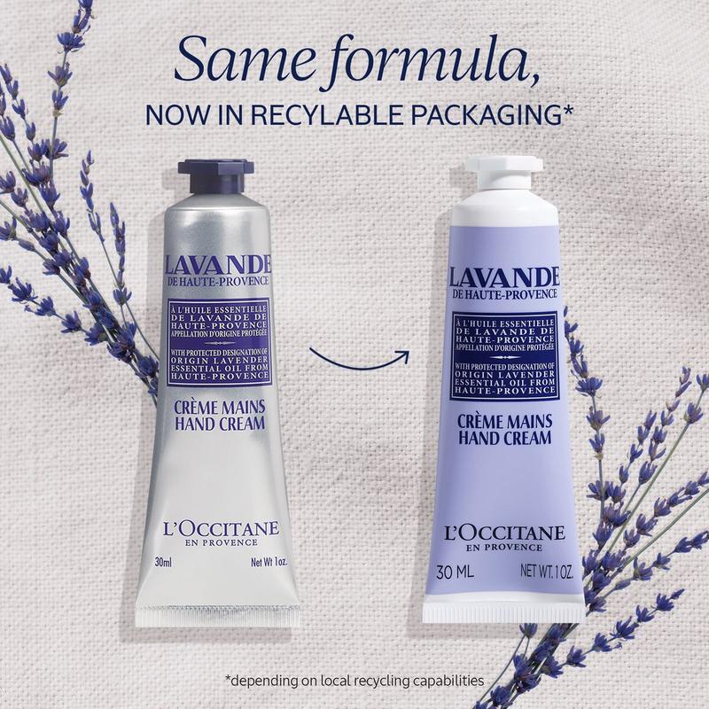 L'Occitane Nourishing Lavender Hand Cream Enriched with Lavender Essential Oil and Shea Butter 1.00 fl oz