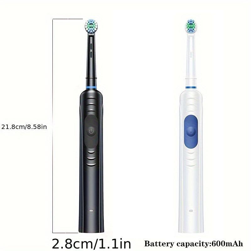 Portable Electric Toothbrush Set, 1 Set Rechargeable Rotating Toothbrush & Replacement Brush Heads, Oral Care Product for Adults