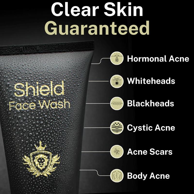 Shield System | Acne System for Men | Face Wash, Moisturizer, Pimple Patches