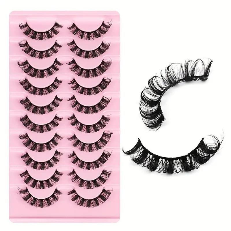 Russian Curled False Eyelashes, 20 Pairs Curling Lash Cluster Kit, Russian Lash Artist Lashes, Lash Extension Kit for Women,fluffy Eyelash Extension Kit, Eye Makeup Cosmetic Beauty Gifts, Lashes Extension Kit