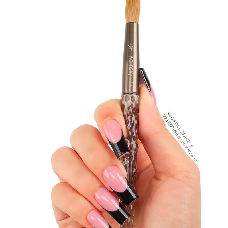 KIARA SKY BLACK 100% Kolinsky Acrylic Nail Brush