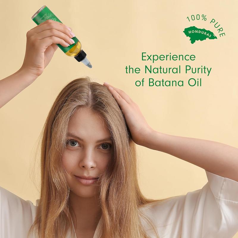 Batana oil: organic raw Honduras oil for hair growth-100% Pure & Natural for thicker, stronger hair-4 floz