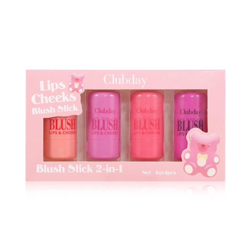 4 Pcs Milk Jelly Blush - Milk Blush - Sheer Cheek & Lip Stain，Long Lasting Milk Jelly Tint Have Transparent & Bright Colors