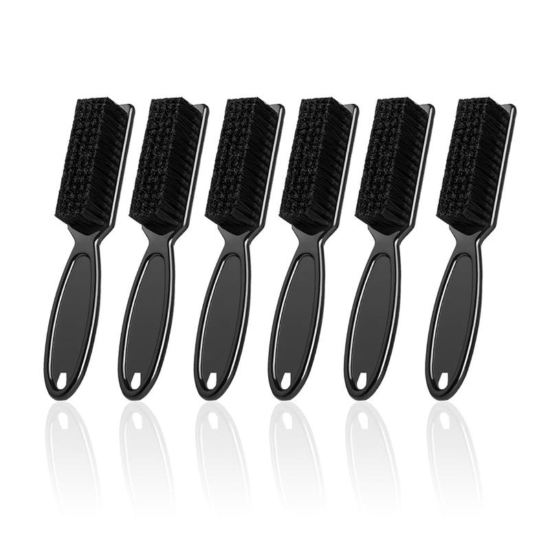 6 Pcs Barber Clipper Brush Blade Trimmer Cleaning Brush Set Duster Manicure Nylon Brush Hair Styling Brush Tool (Black)Thanksgiving, Christmas, New Year Gift