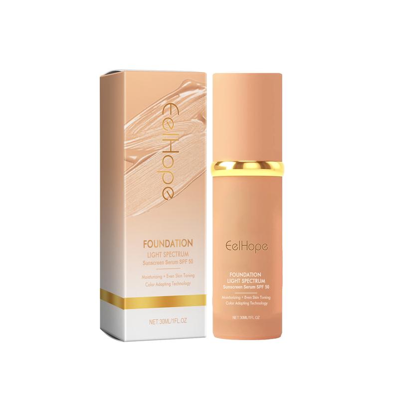 Eelhope Warm liquid foundation is naturally light and thin, concealer moisturizing liquid foundation glows with youth