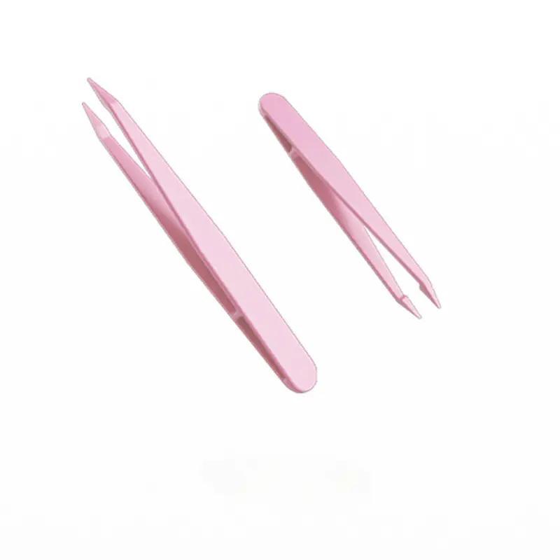 2pcs Makeup Tweezer Set, Multifunctional Thickened Nail Sticker Tweezer, Professional Makeup Tools For Women