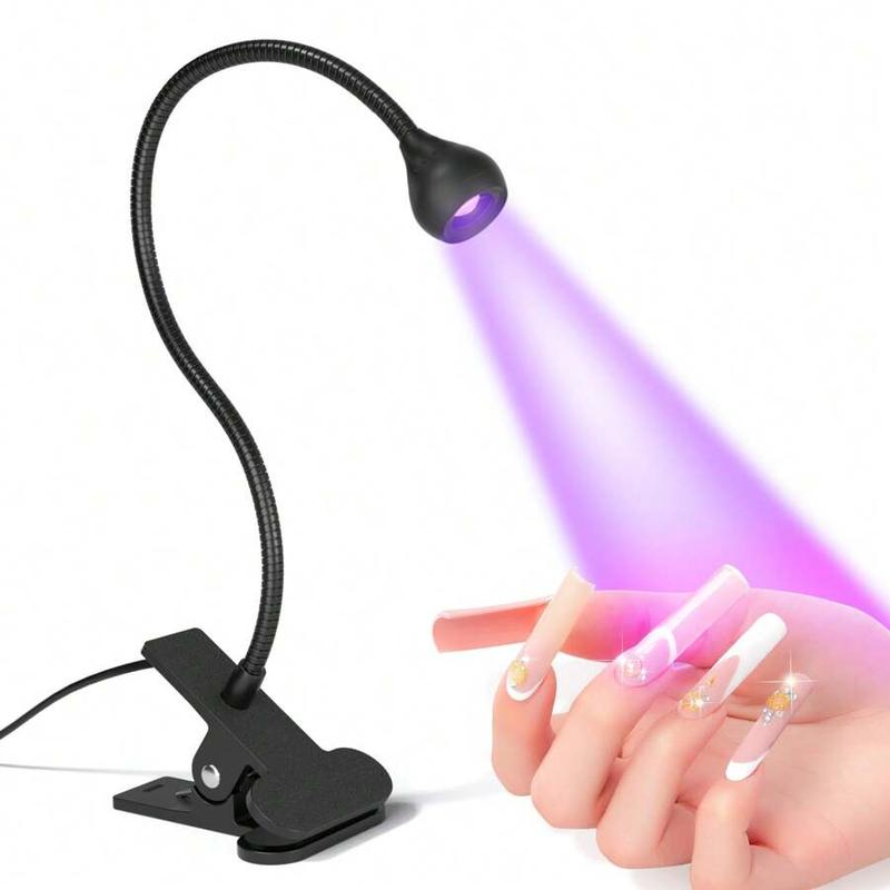 LED Nail Manicure Dryer Curing Light, Nail Lamp with Clamp, Professional Nail Art Tool for Home & Salon Use