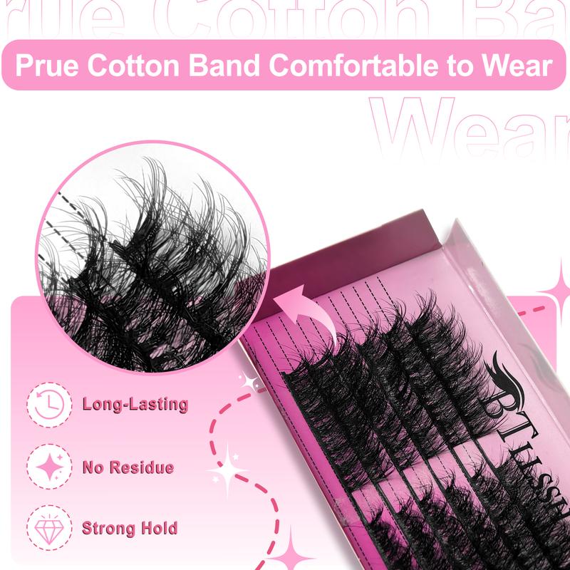 24 Pack 4 Style False Eyelashes, Handmade Full Strip, Cruelty Free, Dramatic 3D Lashes, Black, 24 Pairs