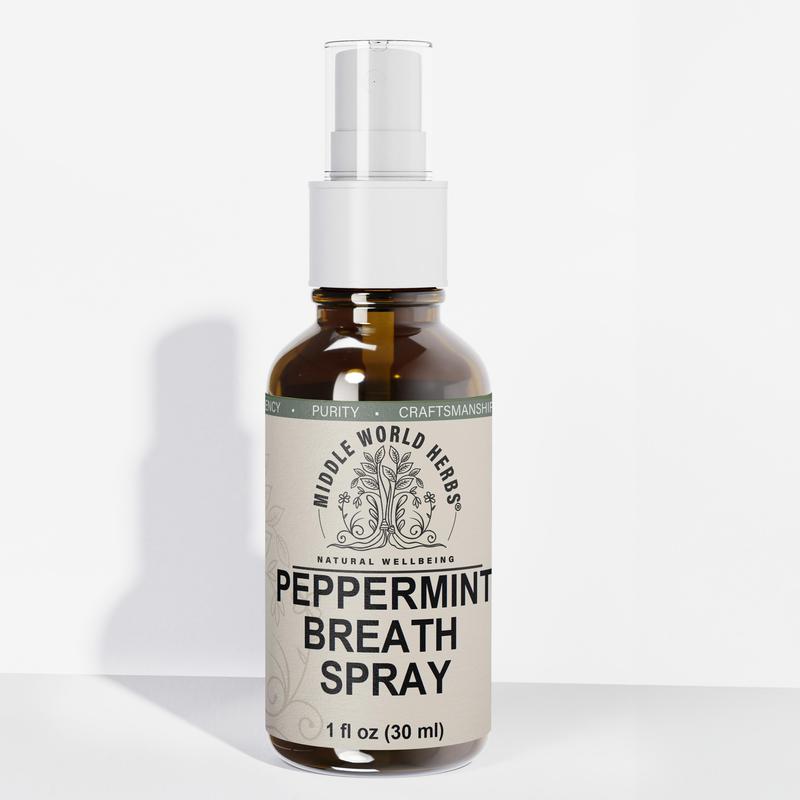 Mint Breath Spray - Chemical free Oral Blend with Peppermint and Chlorophyll for lasting fresh breath, breath freshener breath freshener