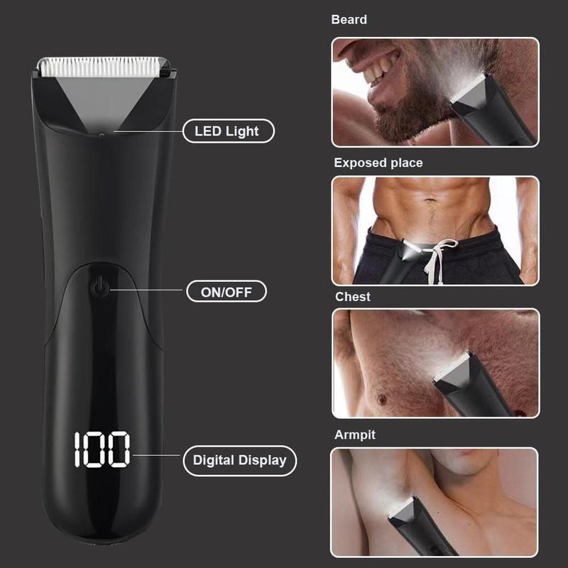 Electric Hair Shaver for Women, USB Rechargeable Body Hair Trimmer, Gentle Hair Trimmer with Replacement Heads, Personal Care Appliances for Men