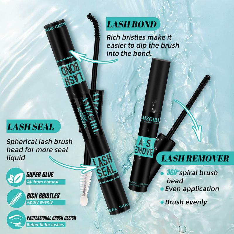 AMZGIRL Lash Extension Kit 168 Clusters Lashes Cloud(AD10) Makeup Waterproof Clusters Lashes(D Curl,8-16mm mix) Premade Fan Eyelash Fuffly Natural