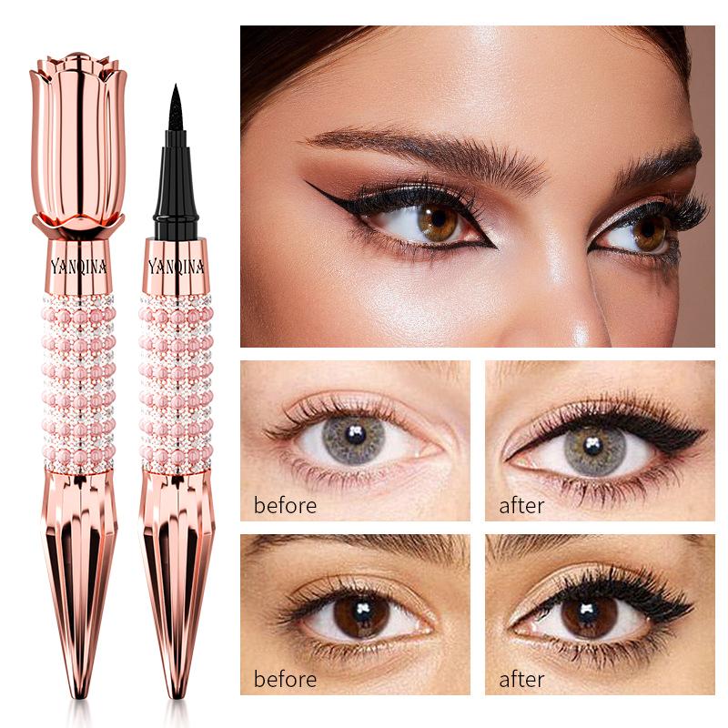 Waterproof and Long-Lasting Queen's Scepter Gold Rose Eyeliner with Precise and Flexible Pen Tip Lipliner Makeup eyebrow pen Cosmetic