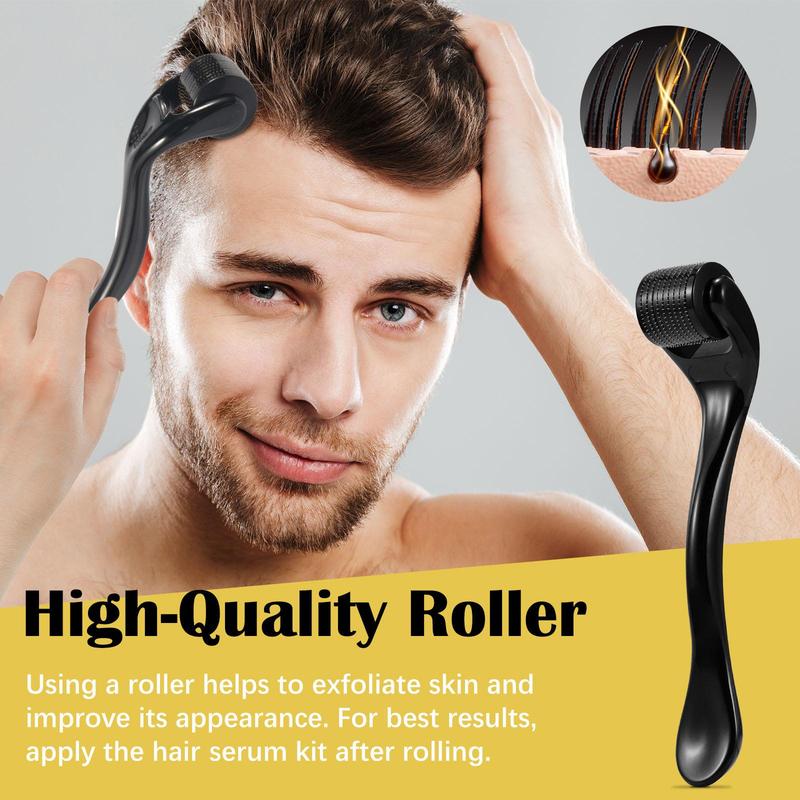 Hair Strengthening Serum with Micro-needle Roller, 1 Box Nutrual Hair Care Essence, Hair Care & Styling Product for Men & Women, Christmas Gift