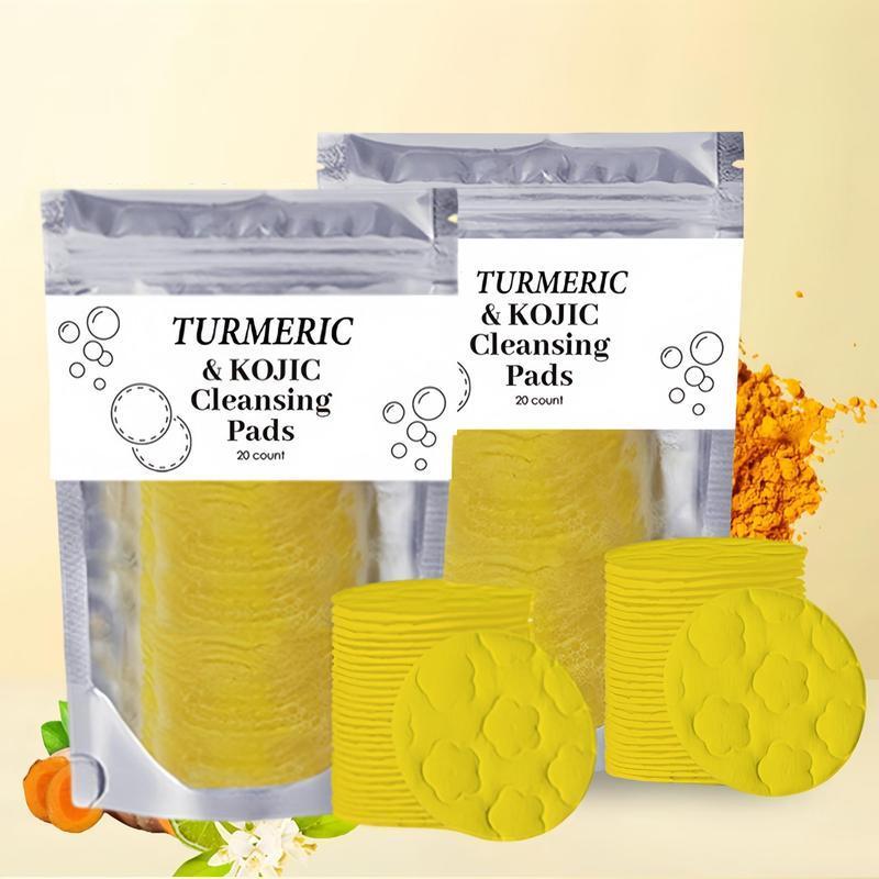 Turmeric Cleansing Pads, Deep Pore Cleansing Facial Pads, Moisturizing Facial Cleansing Pads, Facial Skin Care Product for Daily Use