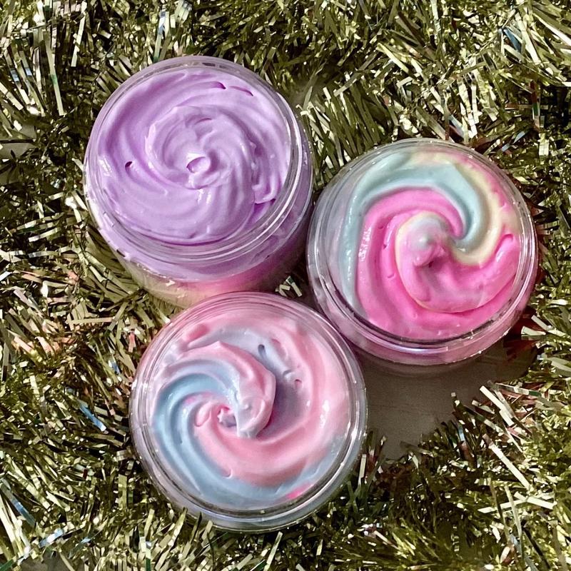 Sweet Treat Body Butter Bundle Trio Vanilla Cupcake Unicorn Fairy Cotton Candy