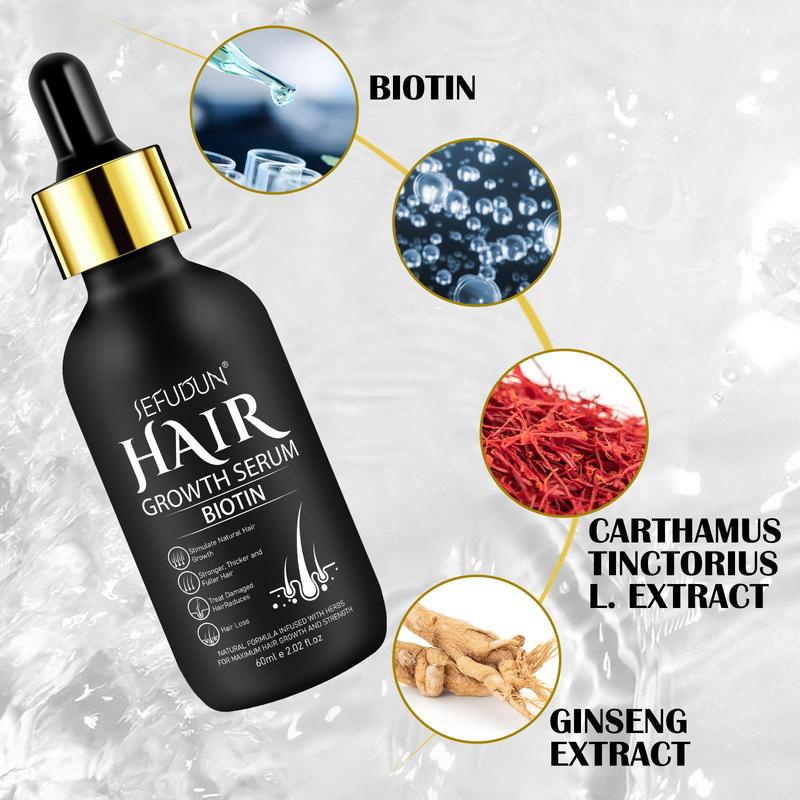 Hair Strengthening Serum with Micro-needle Roller, 1 Box Nutrual Hair Care Essence, Hair Care & Styling Product for Men & Women, Christmas Gift