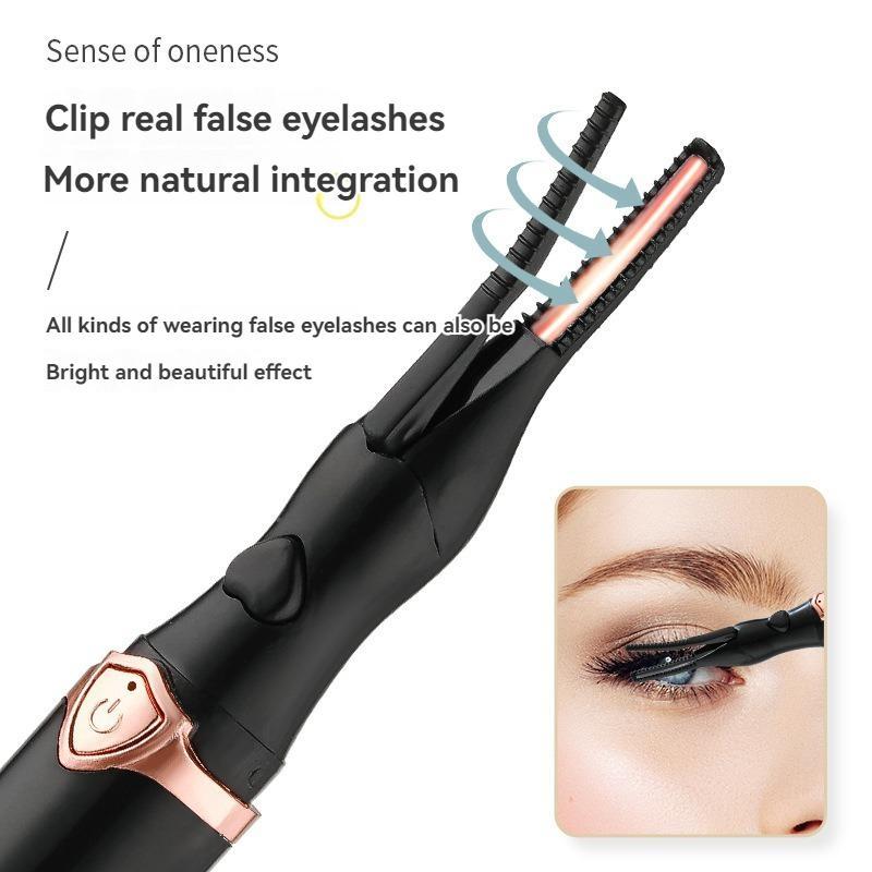 Portable Electric Eyelash Curler, 1 Count Double-sided Anti-scalding Design Eyelash Curler, Professional Makeup Tools for Women