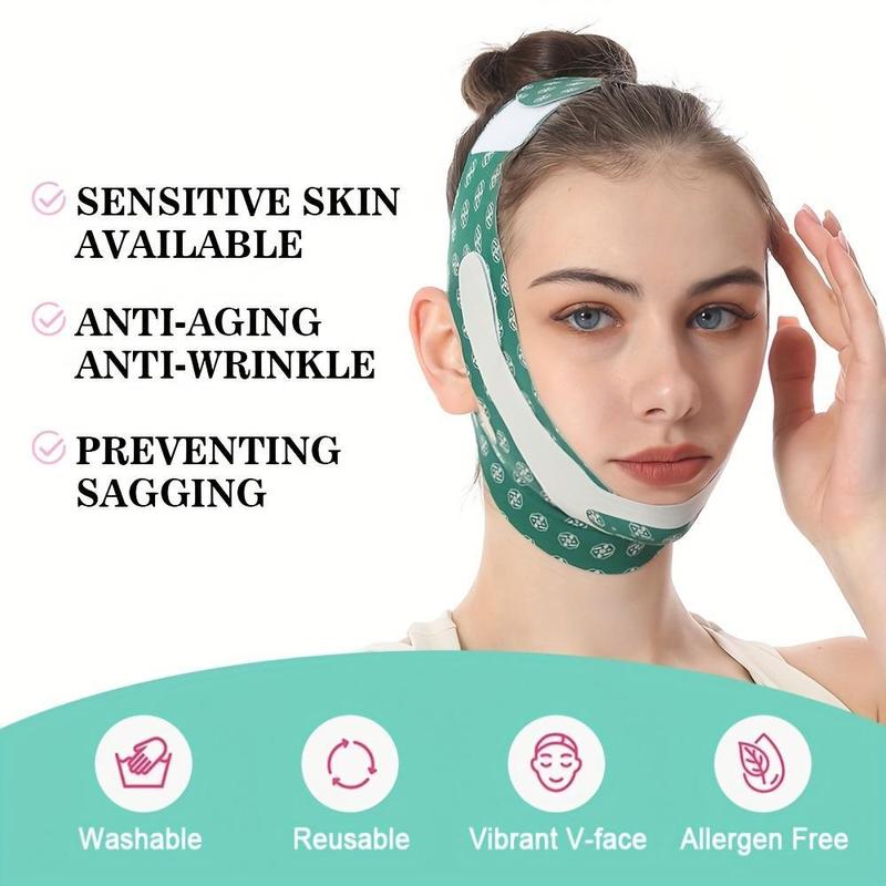 V-shaped Face Lifting Belt, Adjustable Breathable Face Strap for Chin and Cheek Lift, Comfortable and Easy-to-use Design Skincare Tools