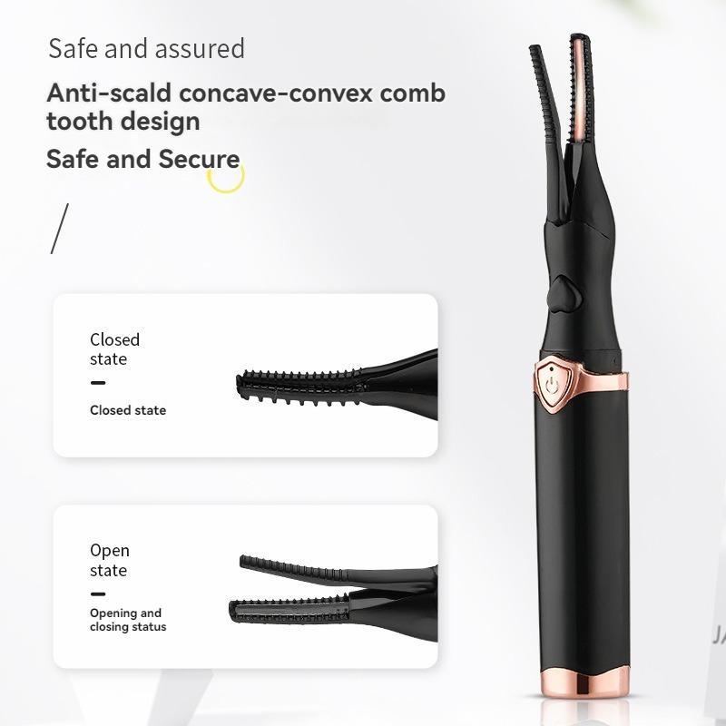 Portable Electric Eyelash Curler, 1 Count Double-sided Anti-scalding Design Eyelash Curler, Professional Makeup Tools for Women