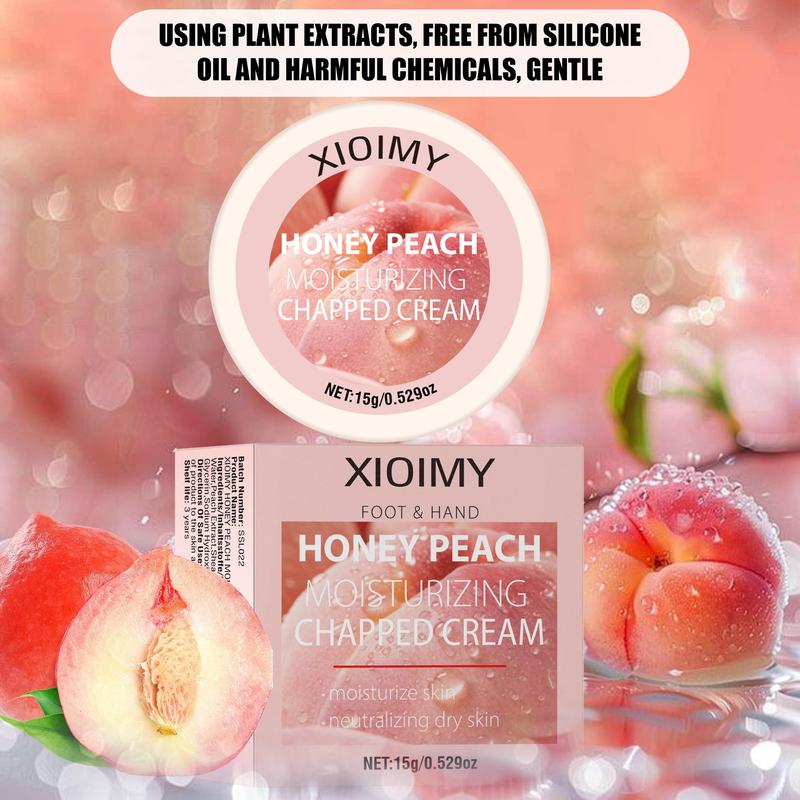 Peach Moisturizing Foot & Hand Cream, 1 Box Deep Hydrating Brightening Foot Cream, Foot Skin Care Product for Dry and Rough Skin