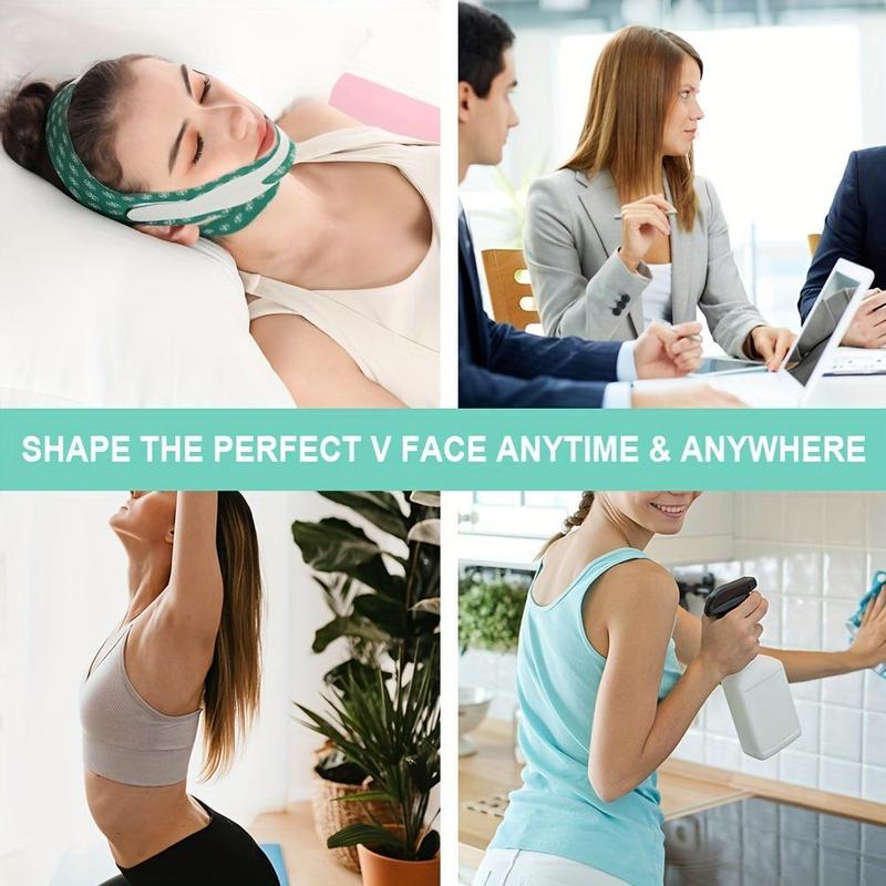 V-shaped Face Lifting Belt, Adjustable Breathable Face Strap for Chin and Cheek Lift, Comfortable and Easy-to-use Design Skincare Tools